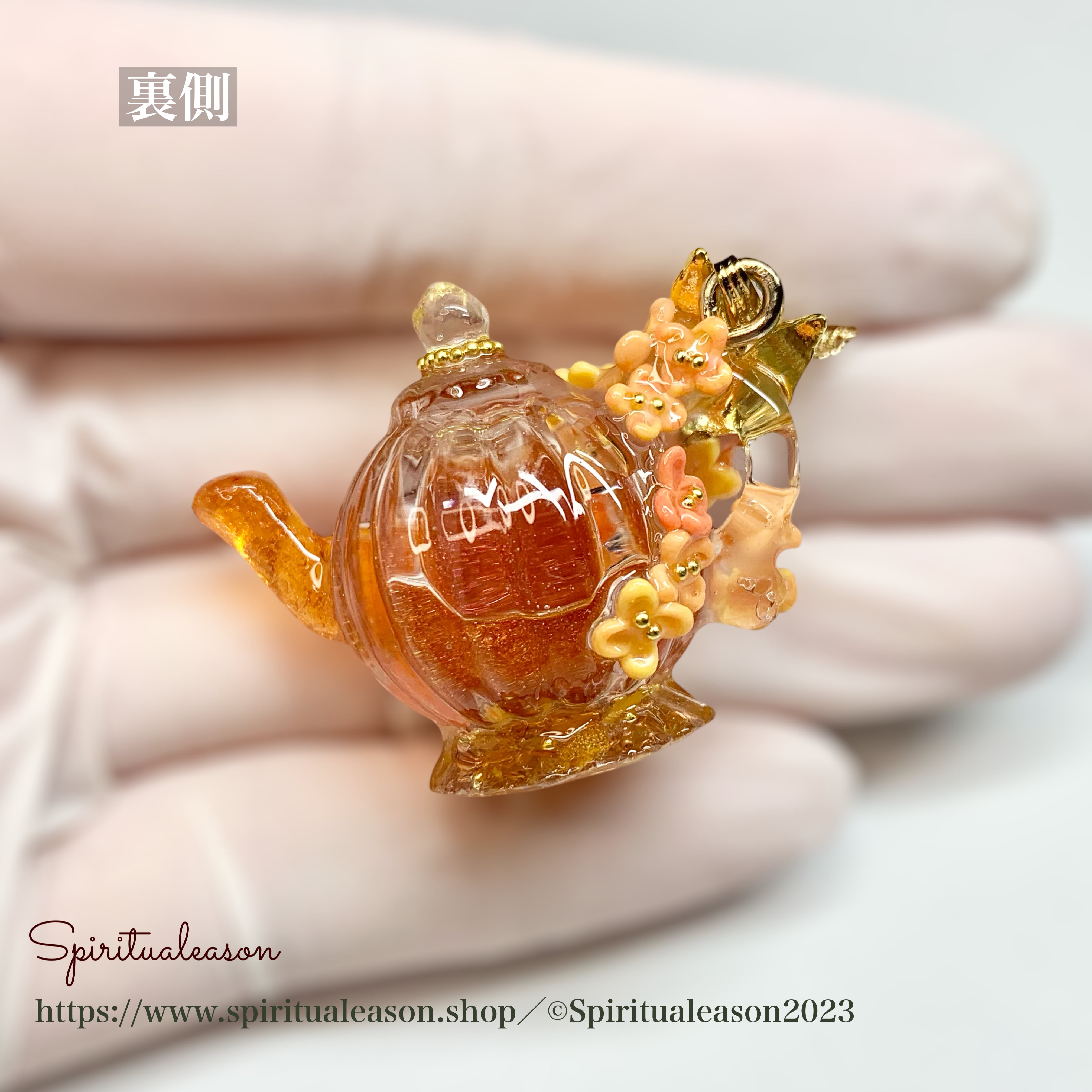 琥珀桂花茶》夢咲かす金木犀／幻想ポットティー (感覚ボトルオルゴ