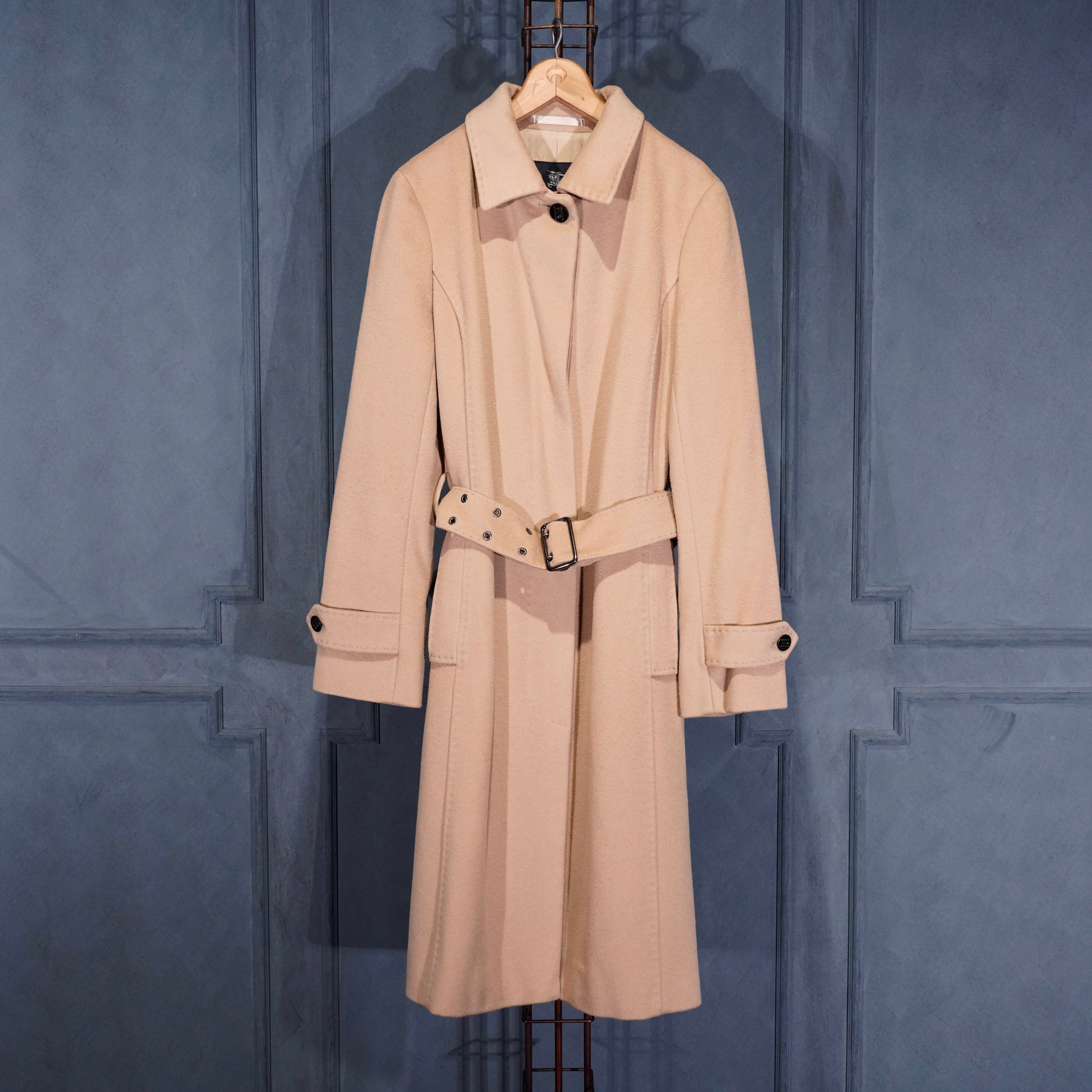 BURBERRY CASHMERE BREND WOOL BELTED DESIGN COAT/バーバリーズ