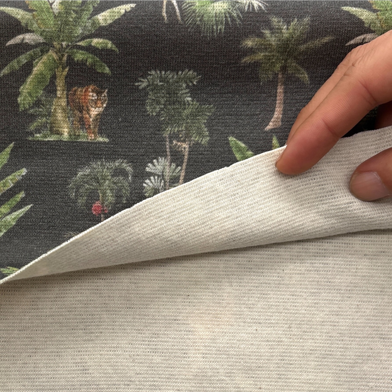 ★CT007◆オーダー50cm単位◆スパンフライスニット生地◆マレファブ◆アニマル