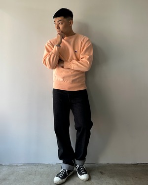 美品 コーラルピンク 90s M リバースウィーブ 無地 スウェット チャンピオン reverse weave champion