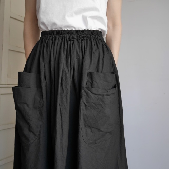 バルキーシーチングスカート　ダブルポケット　homspun