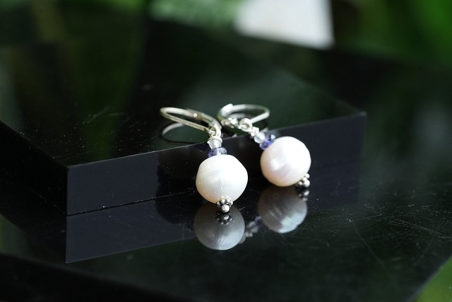 真珠パール・バロック・フレッシュウォーター ピアス2241