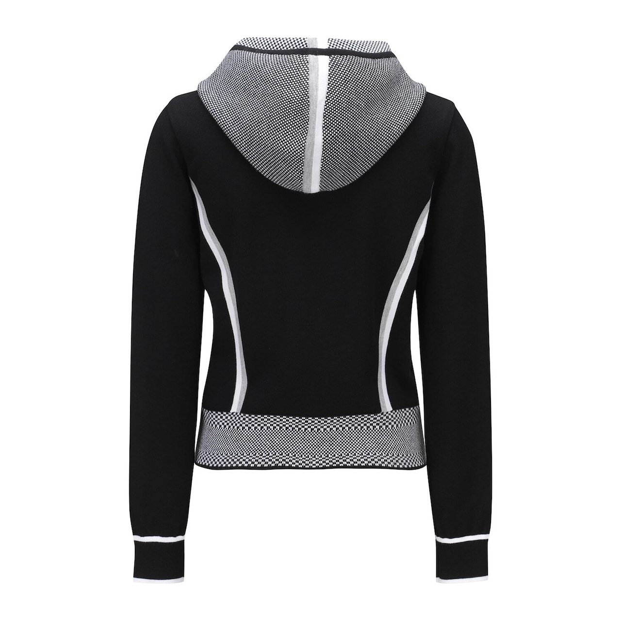 WOMEN MOSAIC POINT HODDIE CARDIGAN