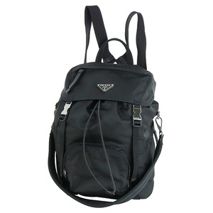 Used PRADA プラダ Re-Nylon バックパック 1BZ039_RV44_F0002 リュックサック リナイロン ブラック 中古美品