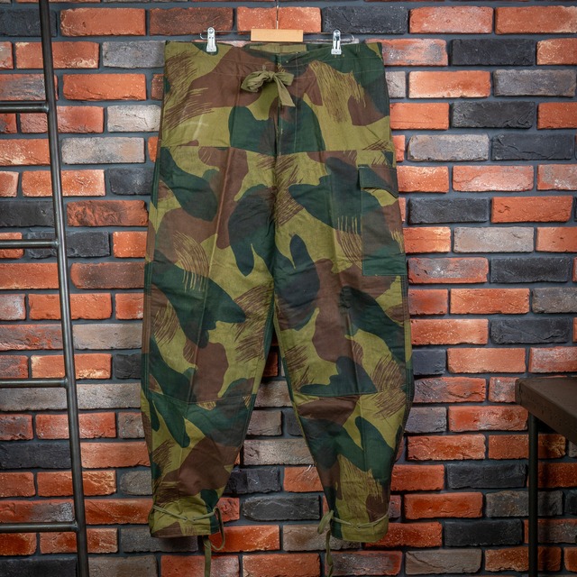【DEADSTOCK】50's Belgian Army Brushstroke Camouflage Trousers 実物 ベルギー軍 50年代 ブラッシュストロークカモ オーバーパンツ 希少 レア No.2