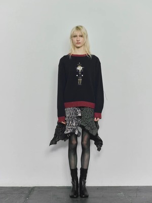 【26AW | WOMEN】Create Clair クリエイトクレイル / スカート / Patch smocking skirt　15C21-317