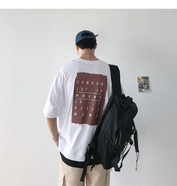 全2色 Tシャツ カットソー プリント カジュアル シンプル