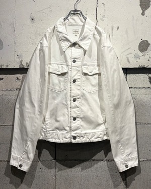 【Caka otto】90's “Calvin Klein Jeans” Rare White Color Vintage Denim Jacket