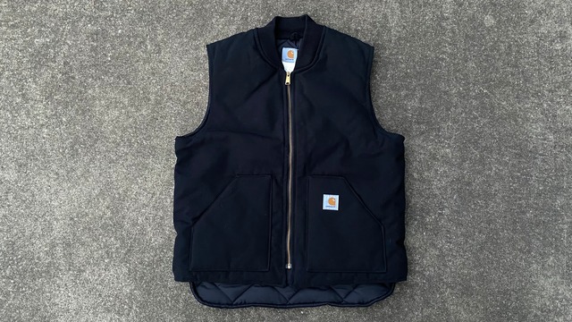 CARHARTT DUCK VEST BLACK XL TALL DEAD STOCK  6