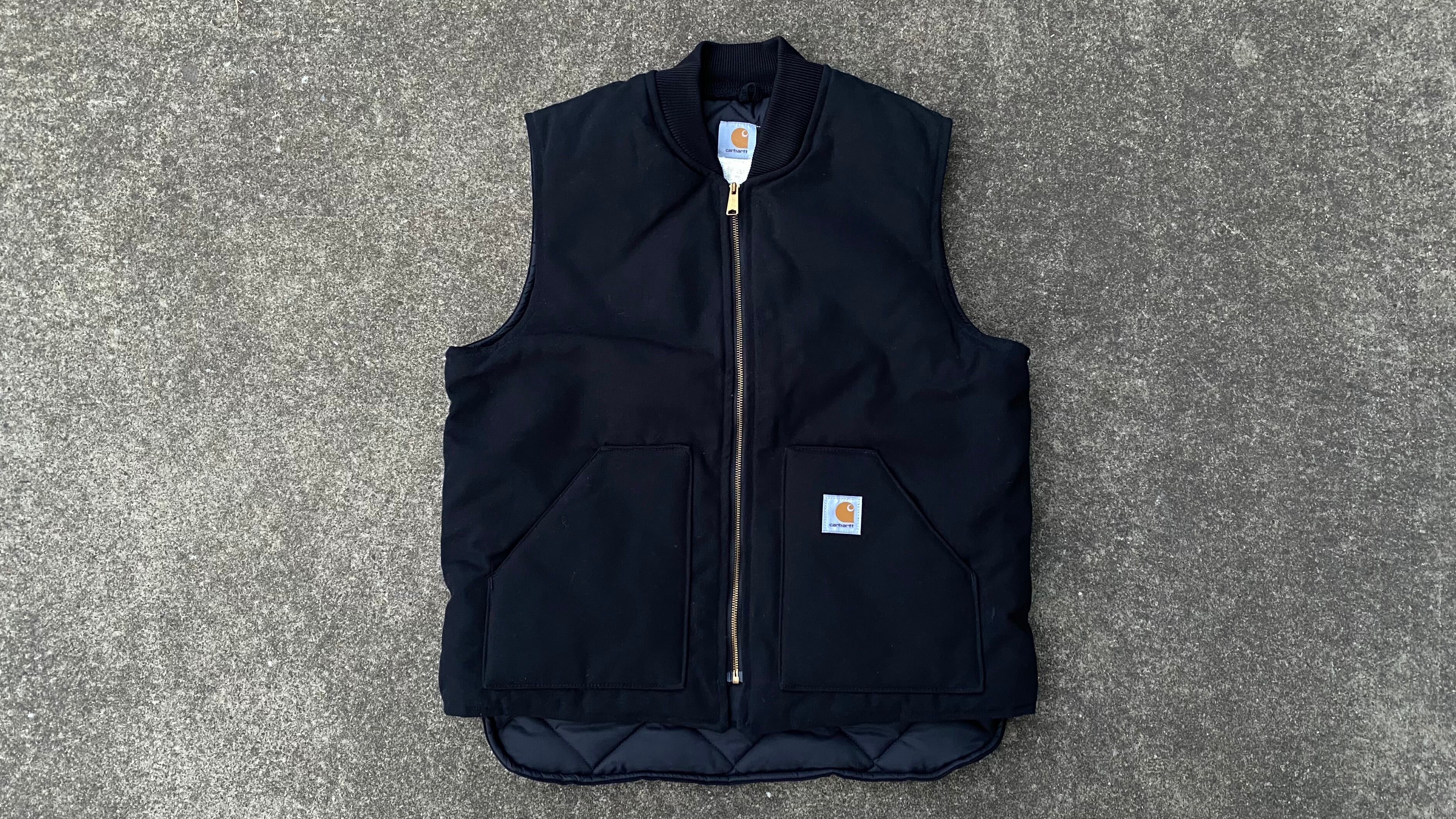 CARHARTT DUCK VEST BLACK XL TALL DEAD STOCK 6