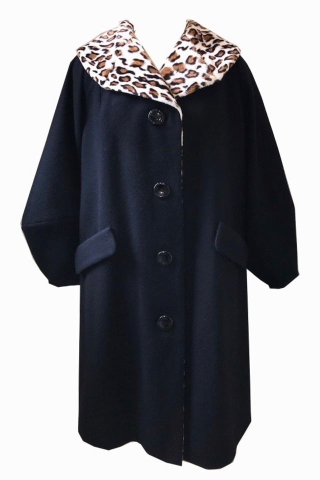 TWO TONE COAT (Black&Leopard)