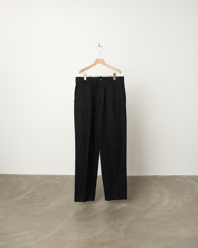 1990s vintage wide silhouette silk × cotton trousers