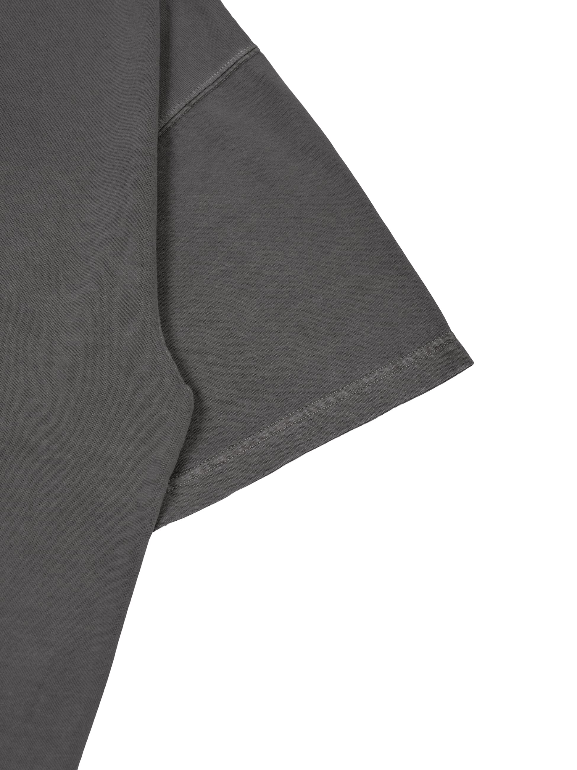 Organic Cotton Pigment Dyed Relax Fit T-shirts (black) | OVY