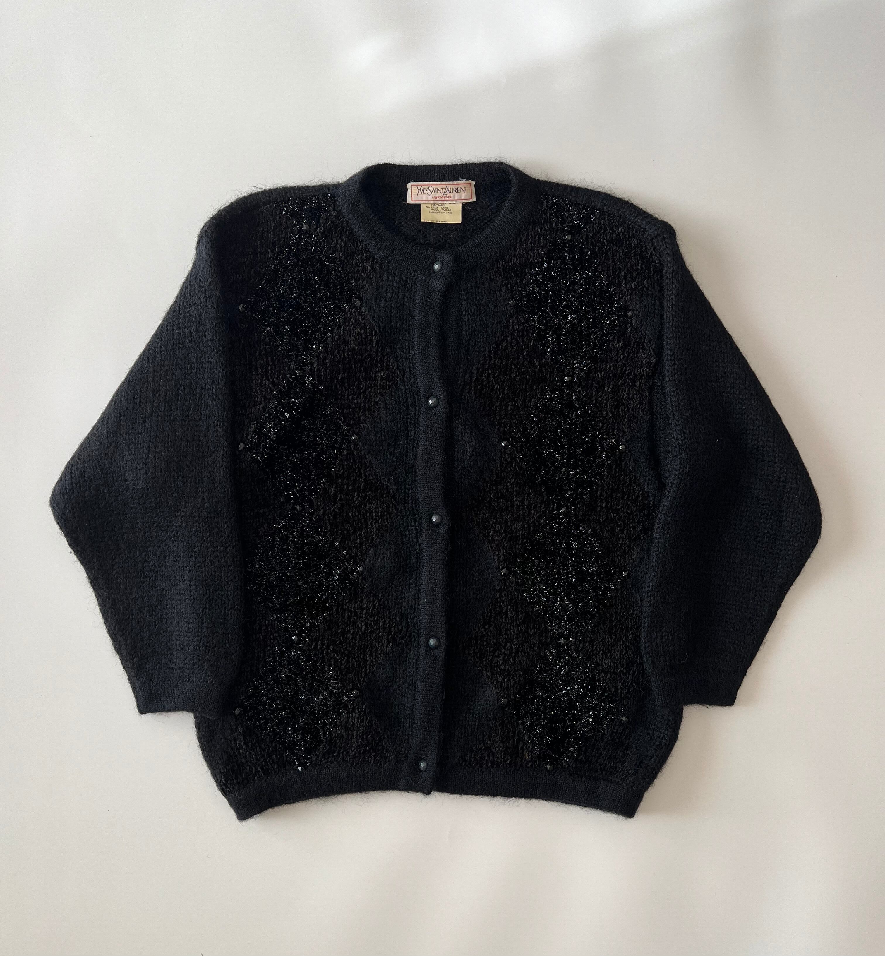 1990s YVES SAINT LAURENT MOHAIR CARDIGAN | triptraproll 