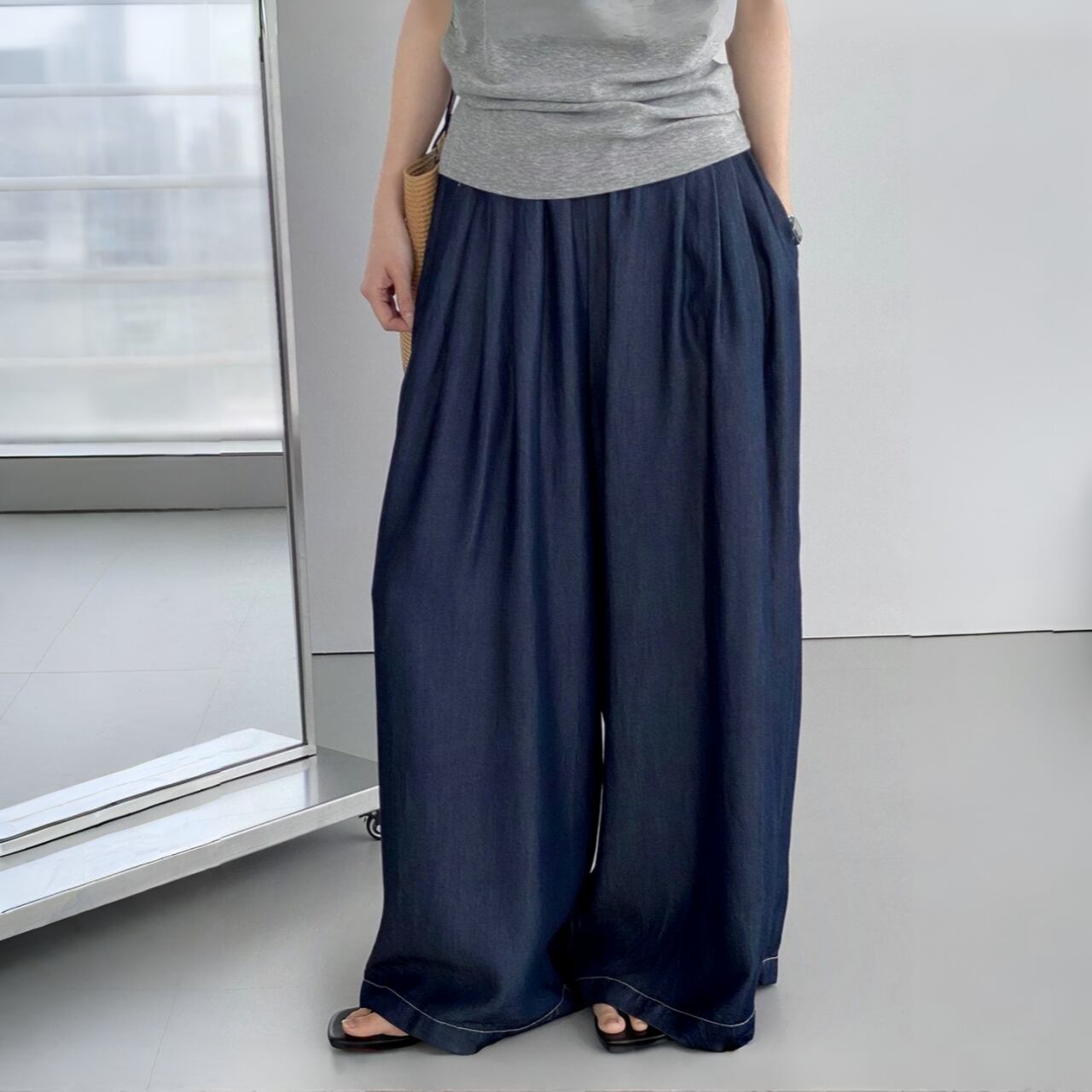 イージータックワイドパンツ A02298