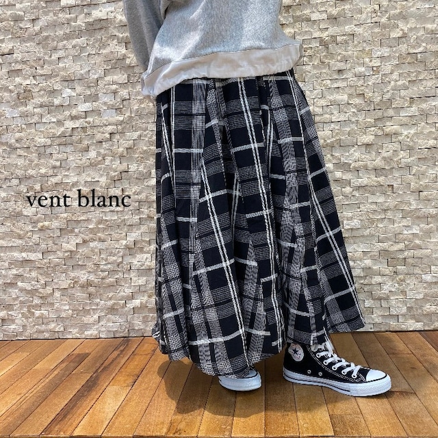 【vent blanc】パネルデザインロングスカート（VBS241328）