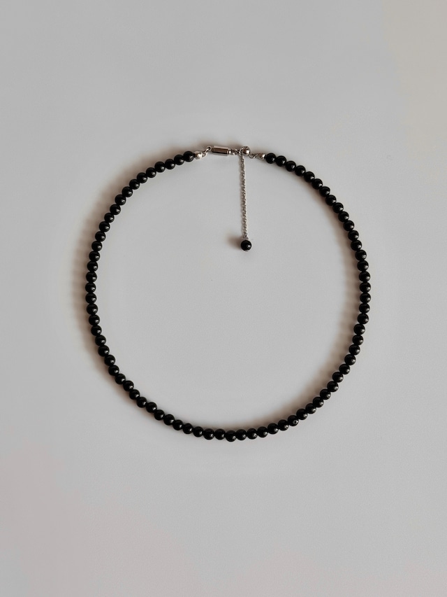 Obsidian Choker Necklace［BZN39-BK］