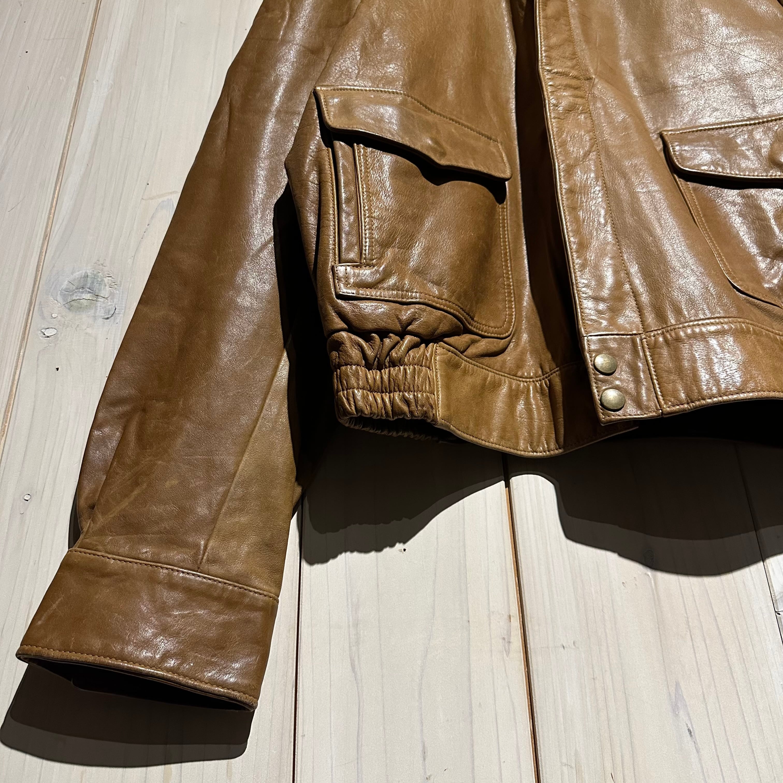 下北沢caka購入 レザーフライトジャケット a.k.a.C.a.k.a】Flight Detail Vintage Leather Jacket | Caka