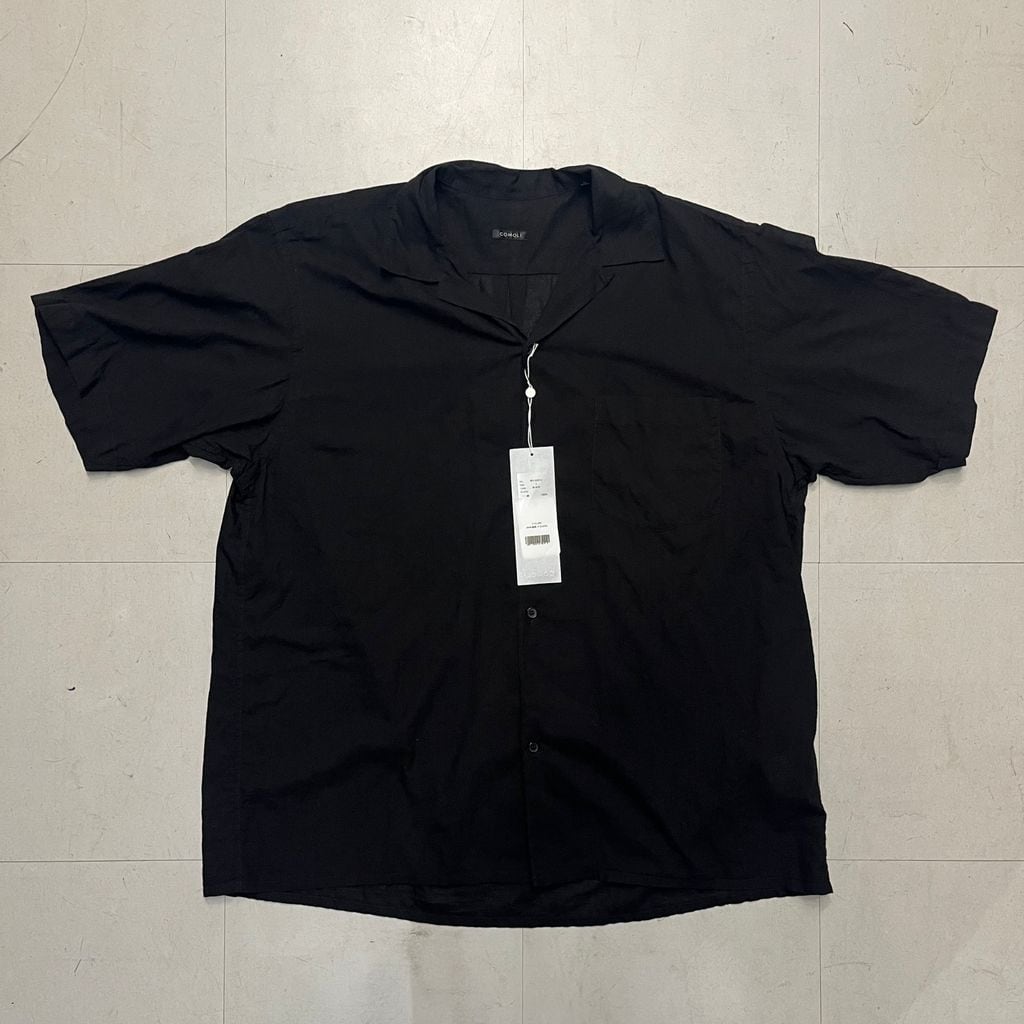 COMOLI コモリ 20AW ウールチェックオープンカラーシャツ 2 【代官山