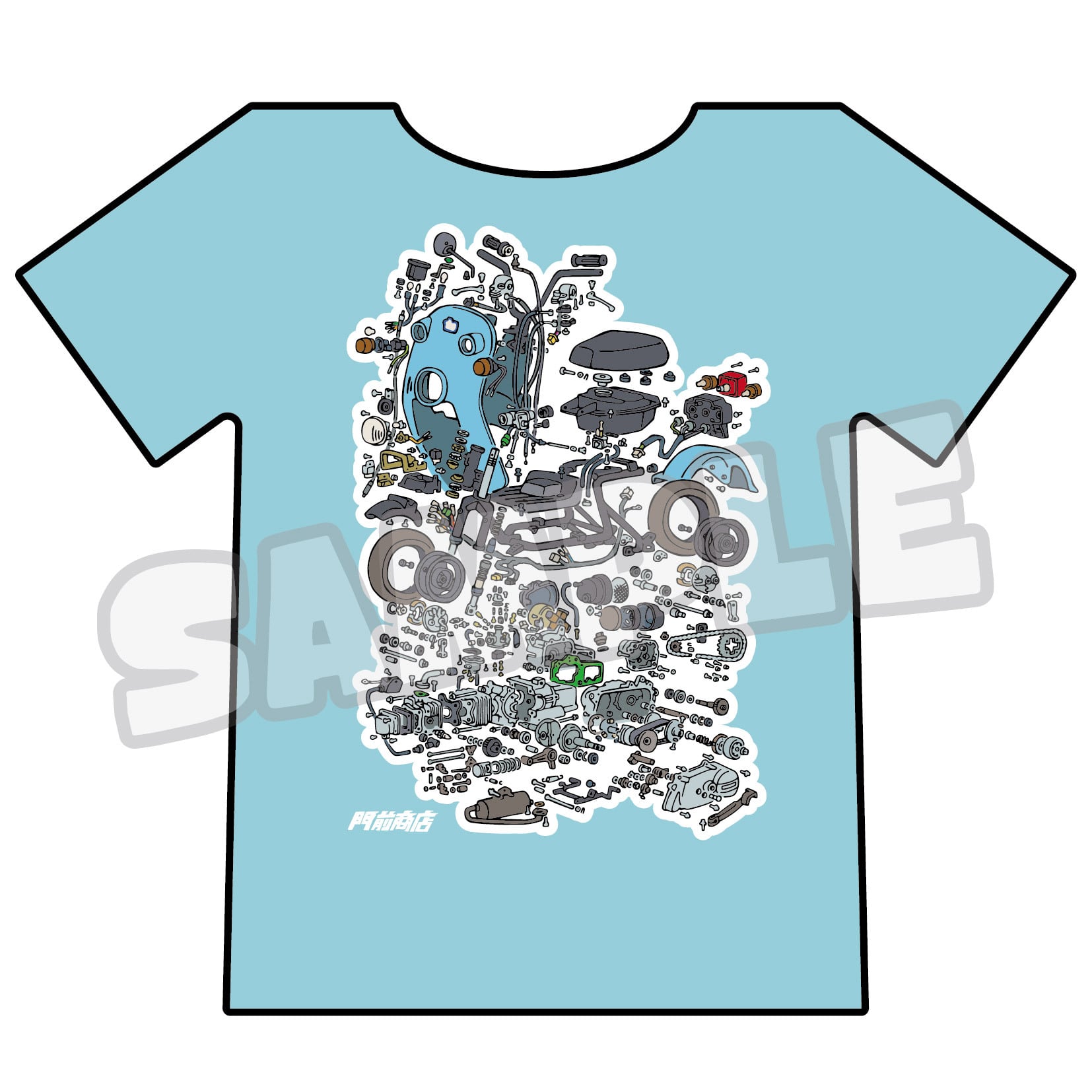 チョイノリ分解Tシャツ | 門前商店