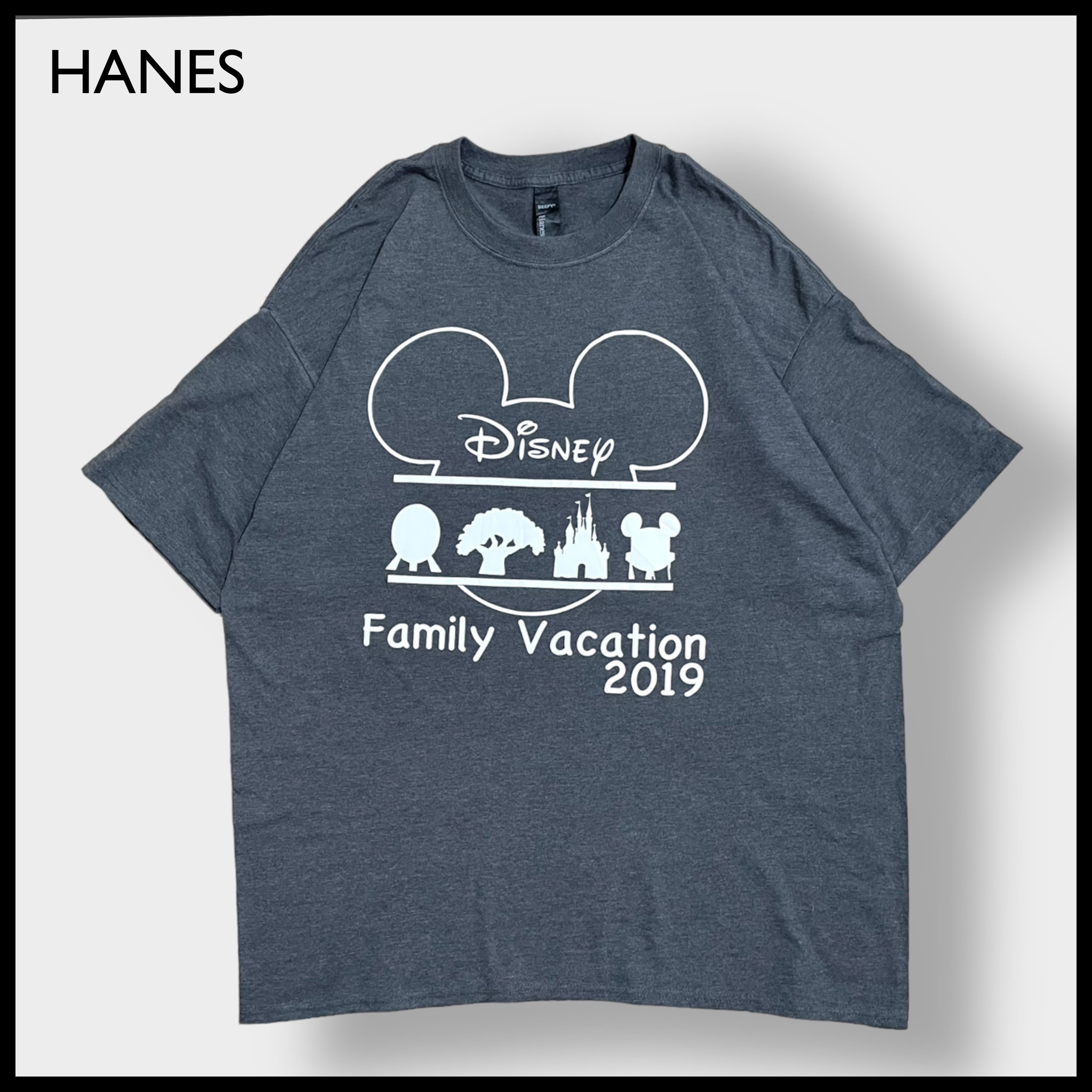 【HANES】Disney Family Vacation ロゴ プリント Tシャツ 2XL ...
