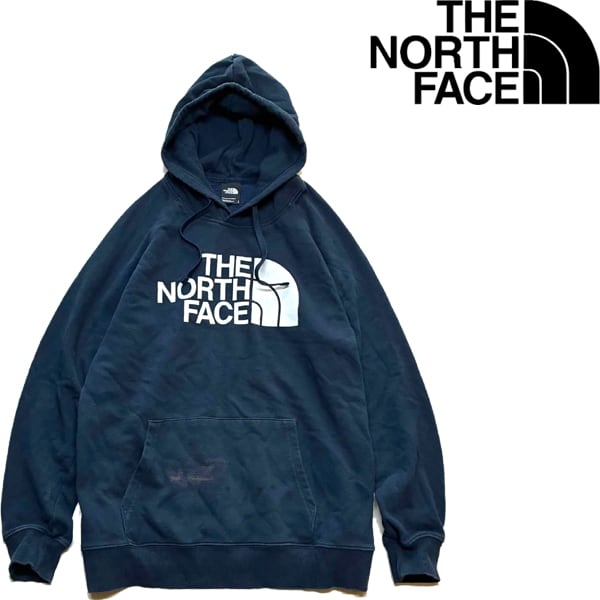 1点物◇ノースフェイスNorth Face紺スウェットパーカー古着レディースL