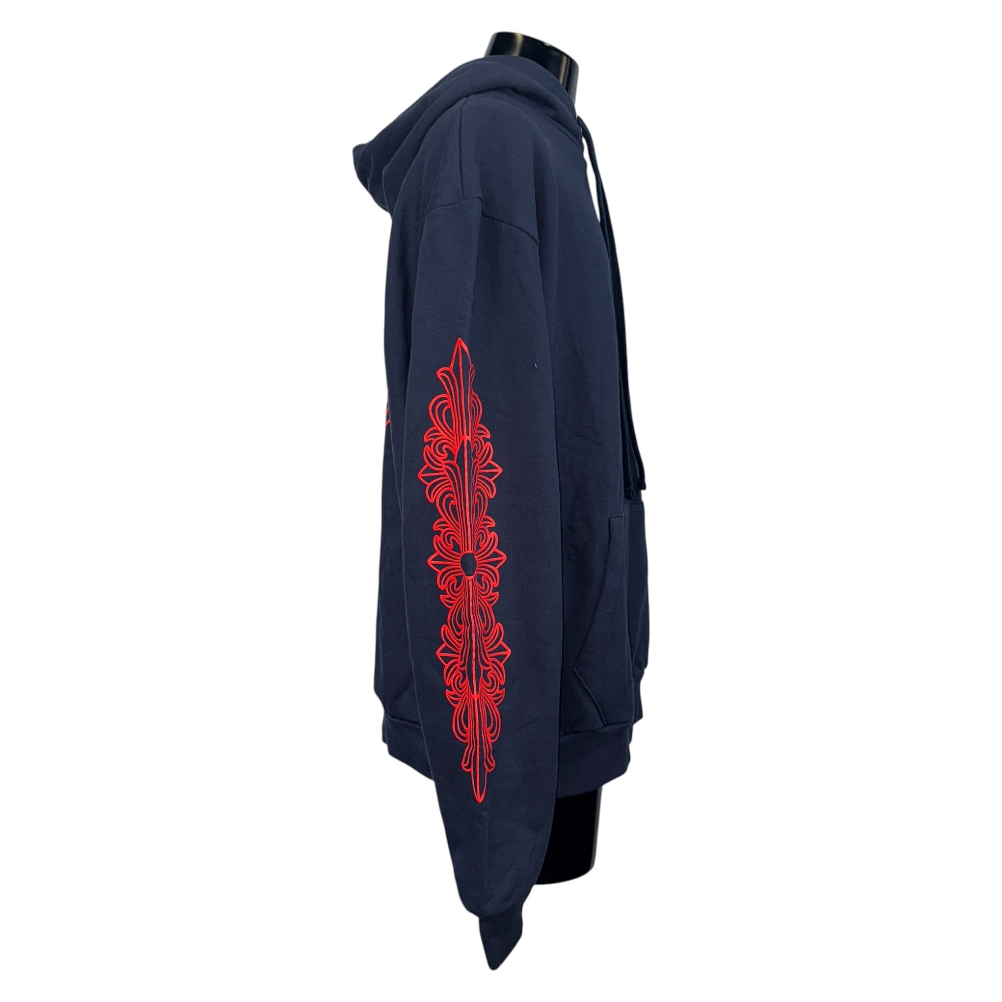 CHROME HEARTS】クロムハーツ ホースシュー フローラルクロス パーカー