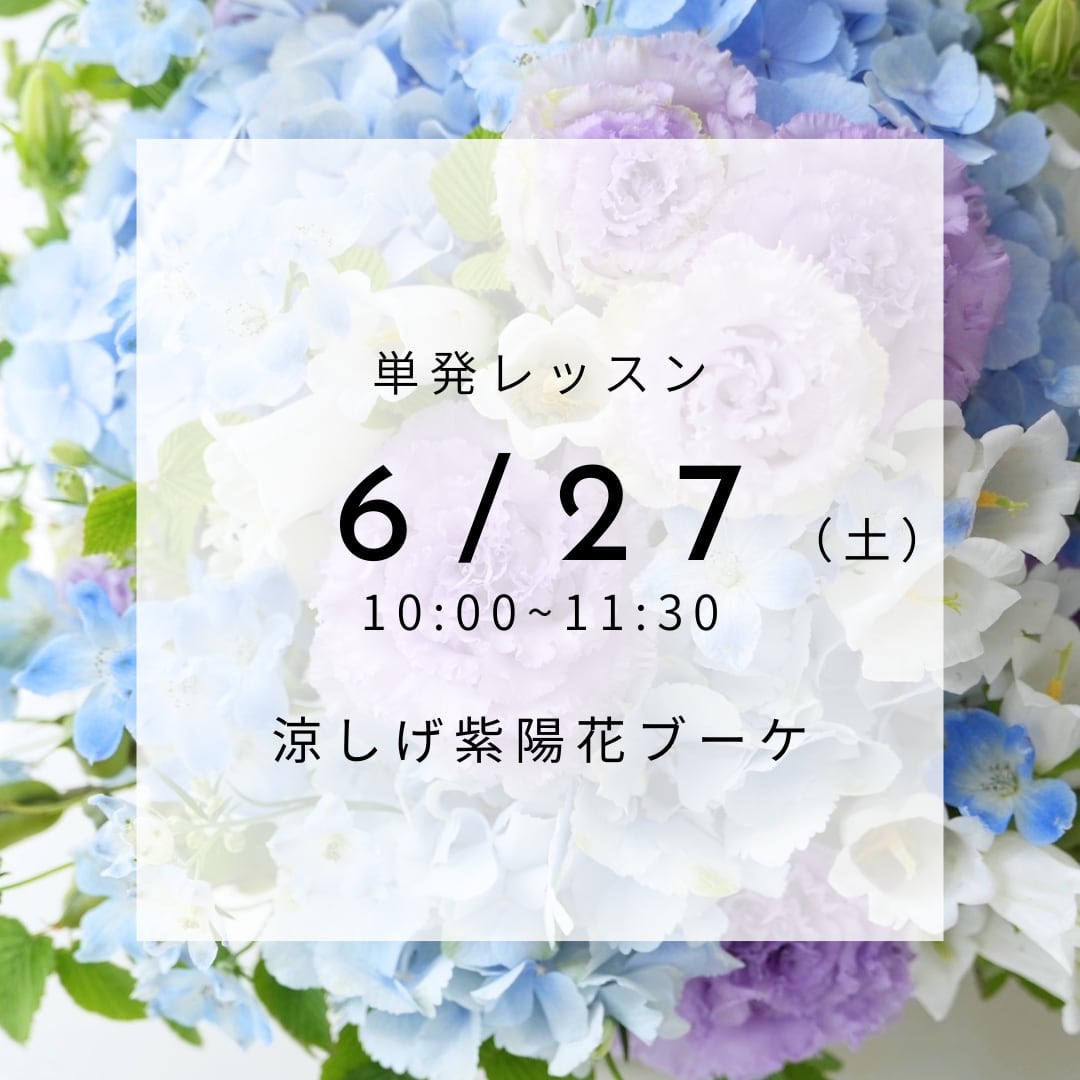 【6/27(土)】単発レッスン