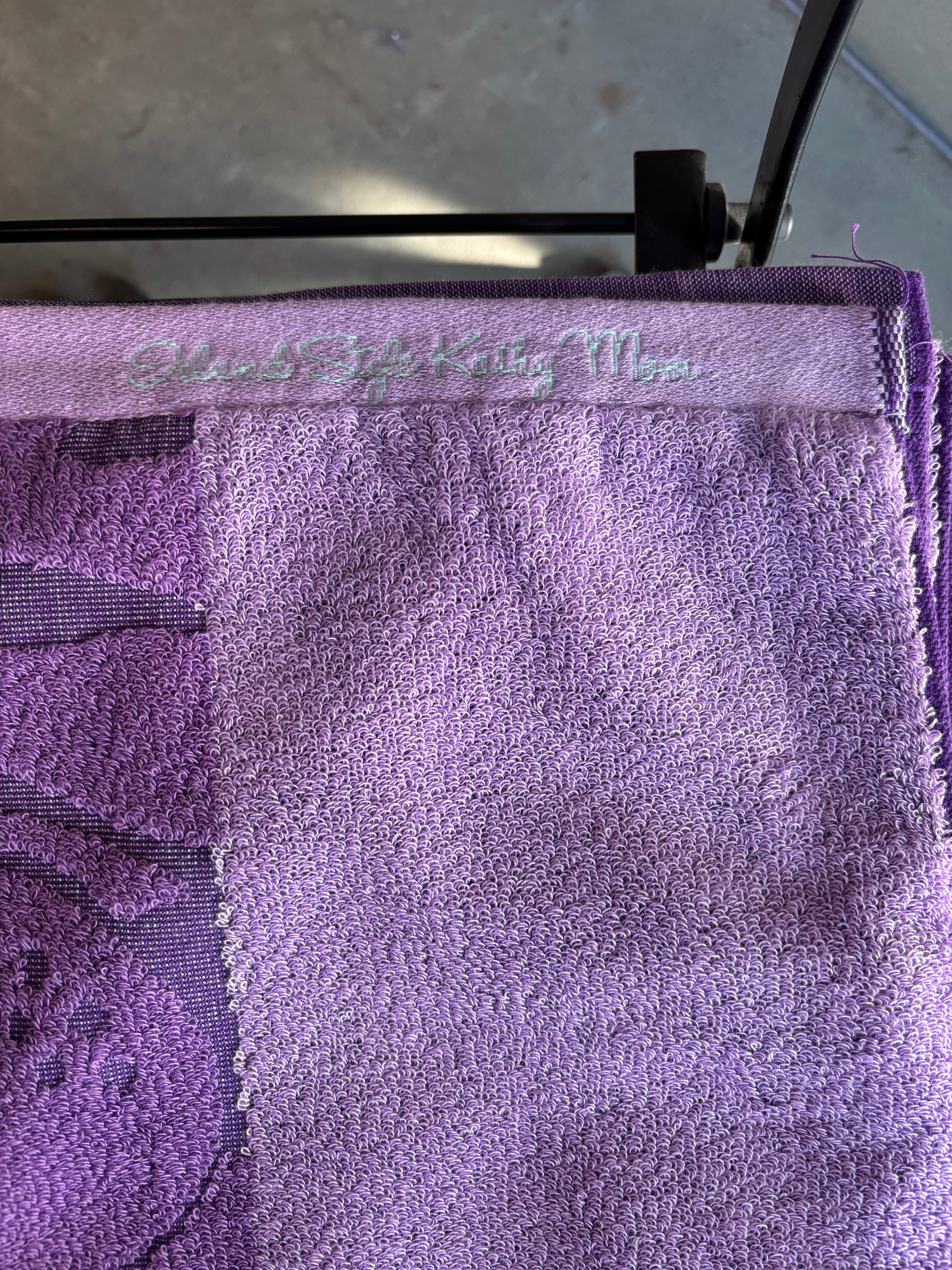 KathyMamキャシーマム タオルケット シングル パープル タオルケット