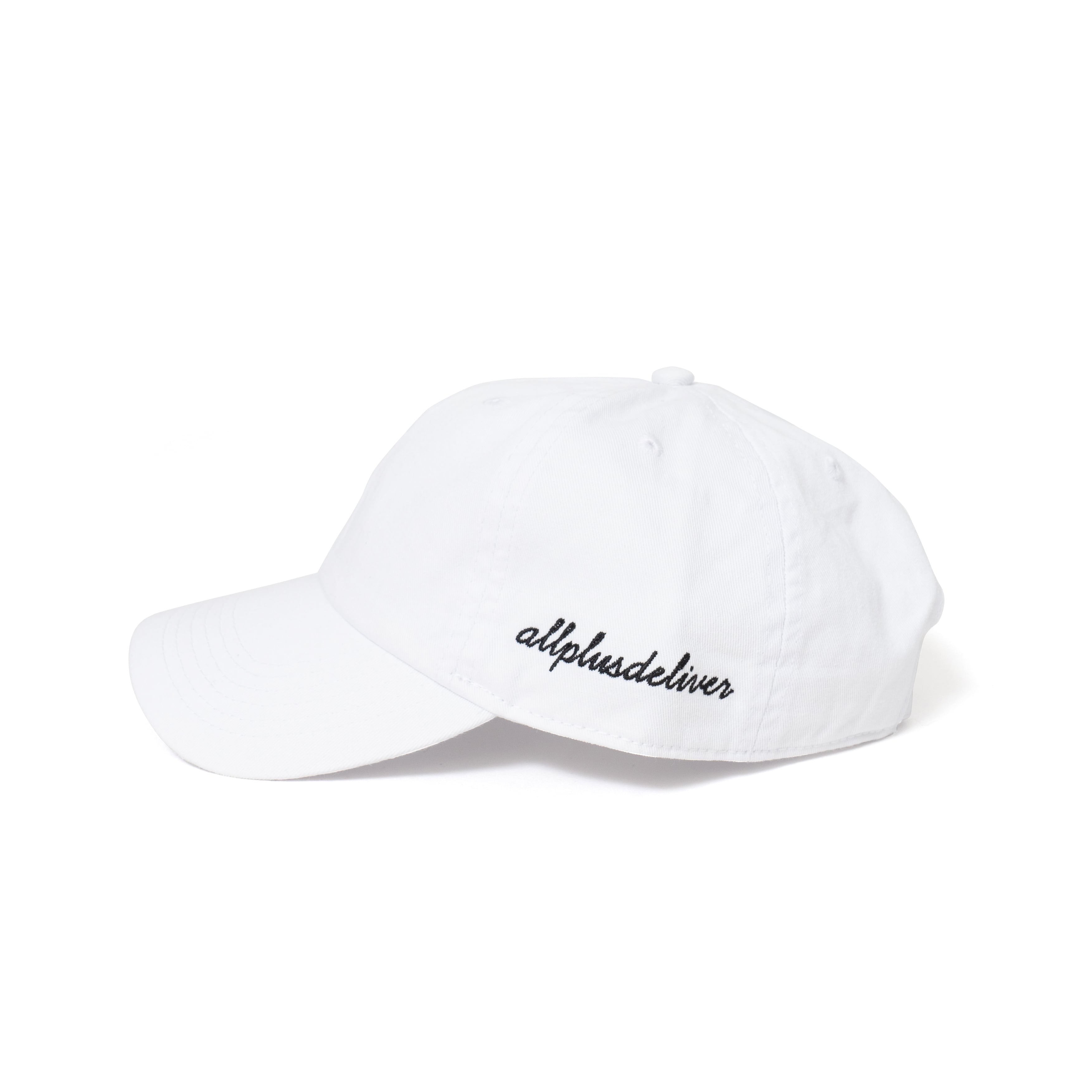 ALPSDR SIDE LOGO CAP / WHITE | ALL PLUS DELIVER powered by BASE