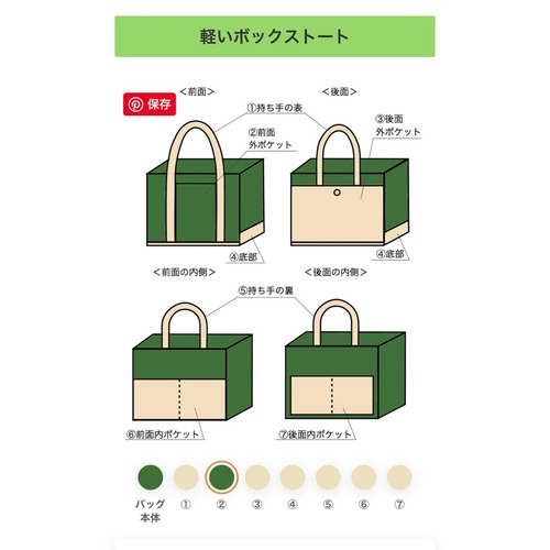 （非売品）追加料金なしで、バッグの持ち手、ポケットの色の変更出来ます。