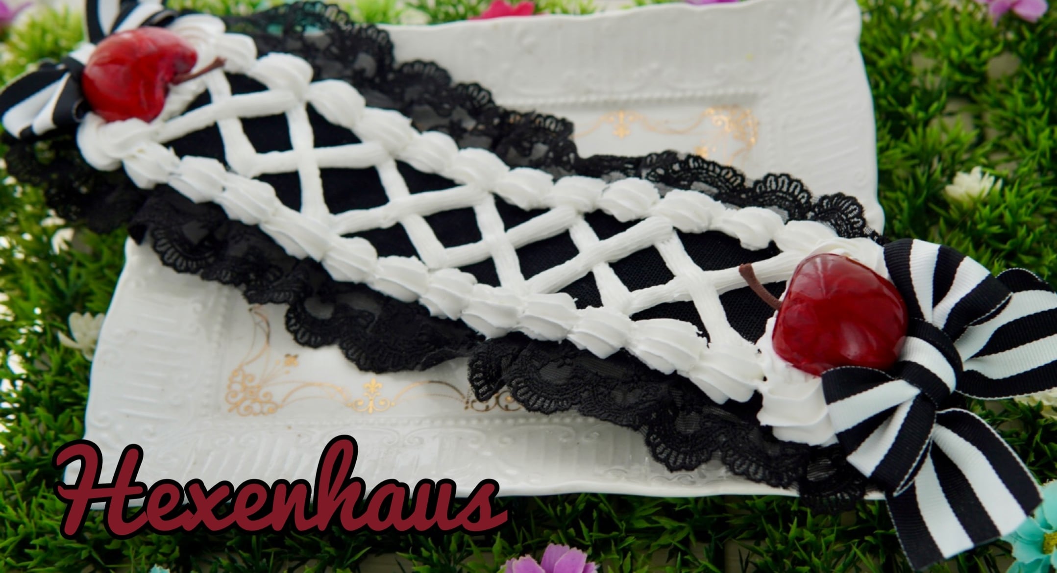 ショートケーキヘッドドレス黒 | HEXENHAUS