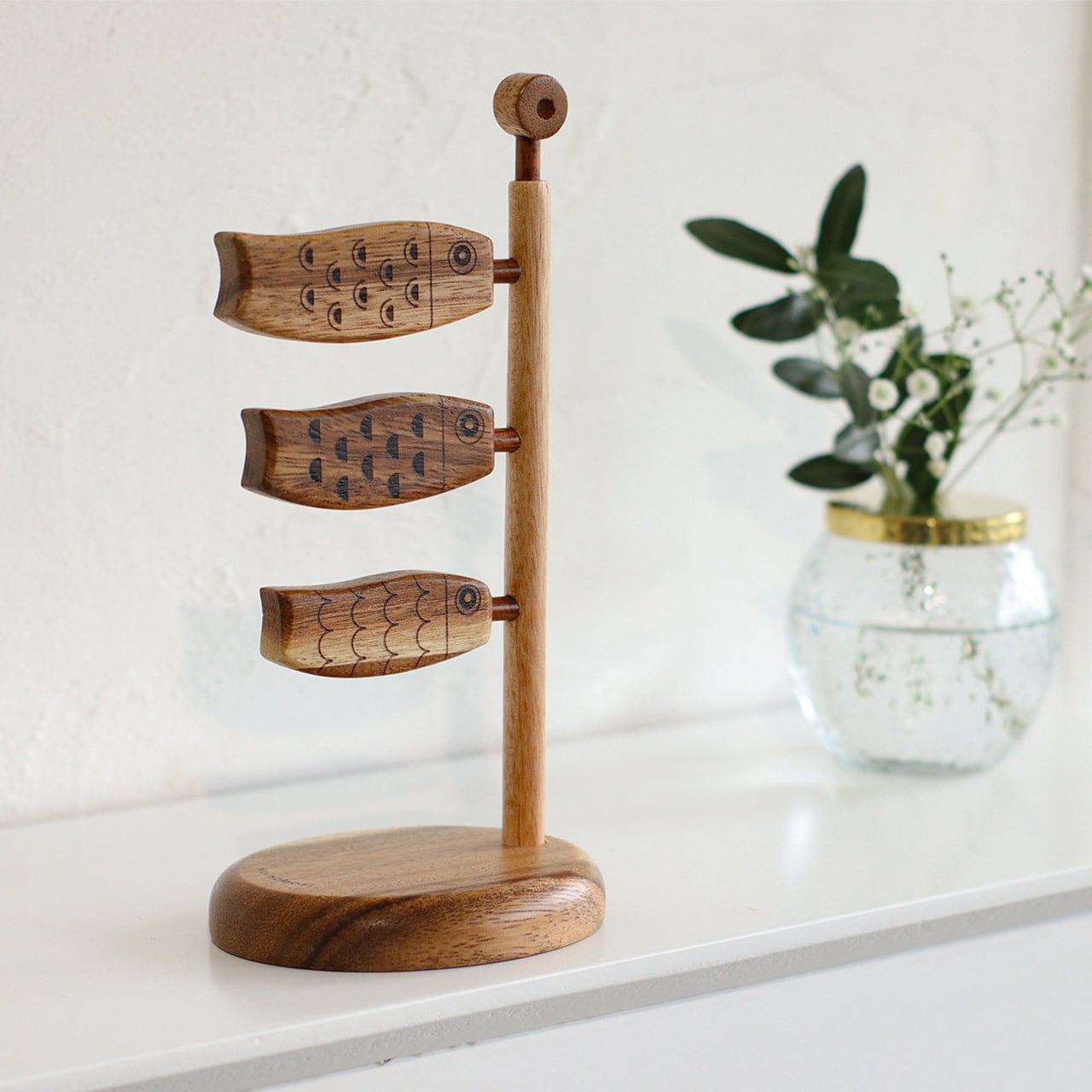 Koinobori wooden objects