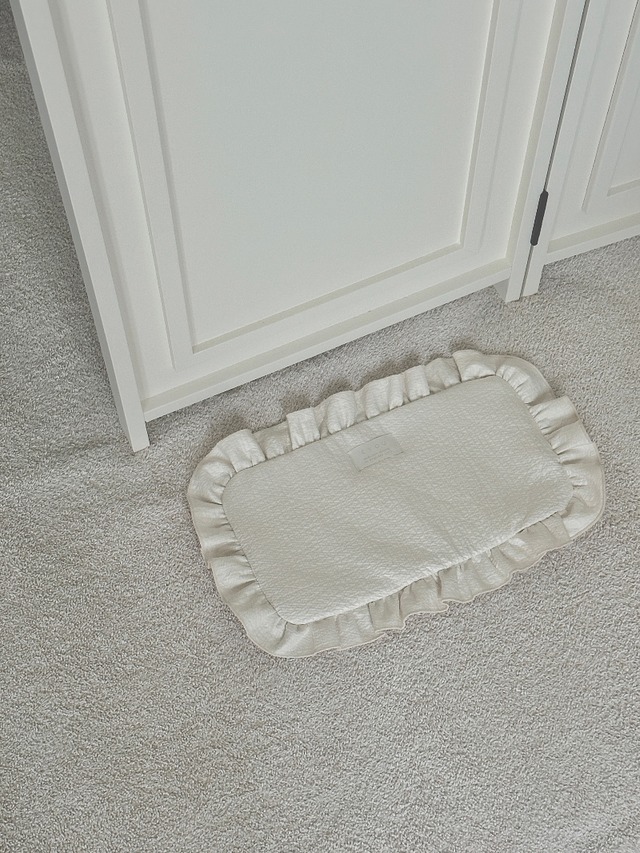 〈予約アイテム〉EYOU / フリルミールマット- ストライプ