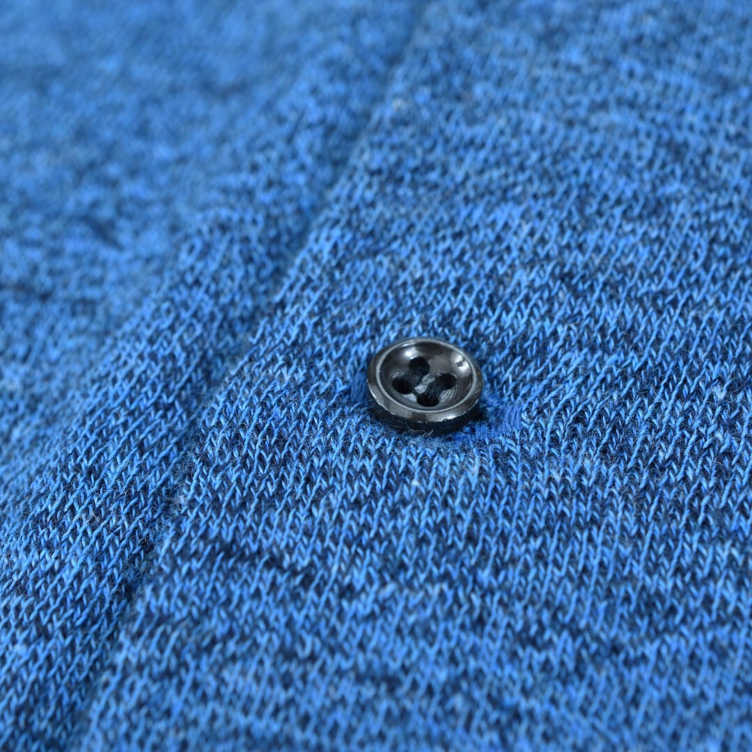 atelier naruse アトリエナルセ コットンウールビッグカーディガン・杢ブルー