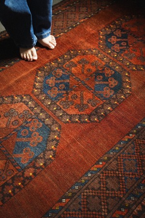 1406-Antique Turkmen Ersari rug