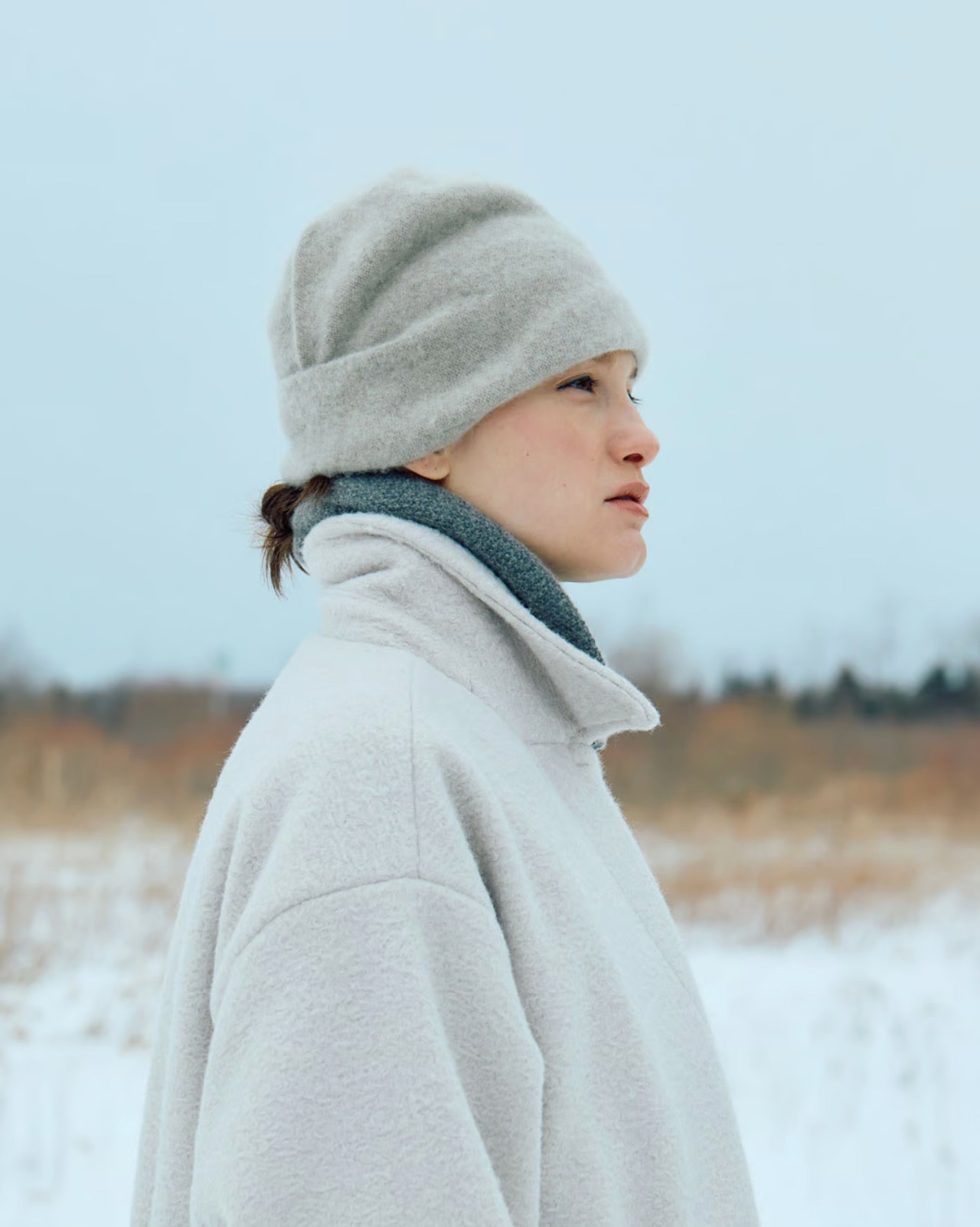 chisaki(チサキ) Belly カシミヤセーブル ニットキャップ（グレー）