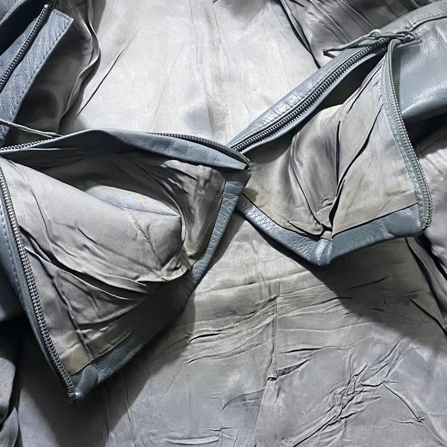 vintage 1980's german military submarine leather jacket | NOIR ONLINE