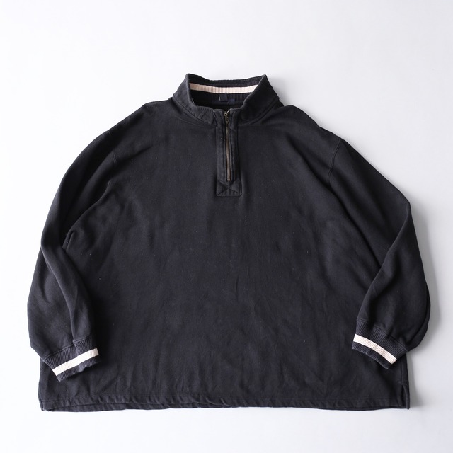 "KINGSIZE"  4XL super wide silhouette half-zip pullover