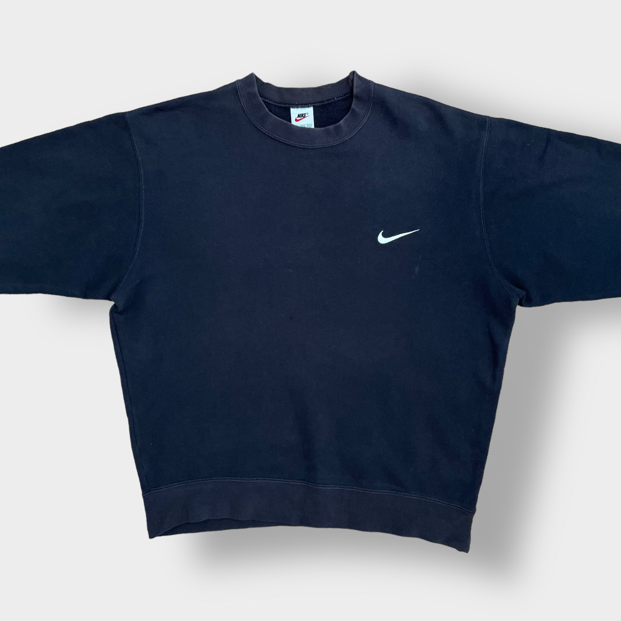 90s NIKE ナイキ スウェット スウォッシュロゴ XXL ブラック