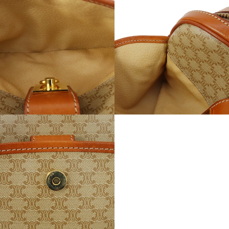 Vintage CELINE セリーヌ ショルダーバッグ マカダム ベージュ