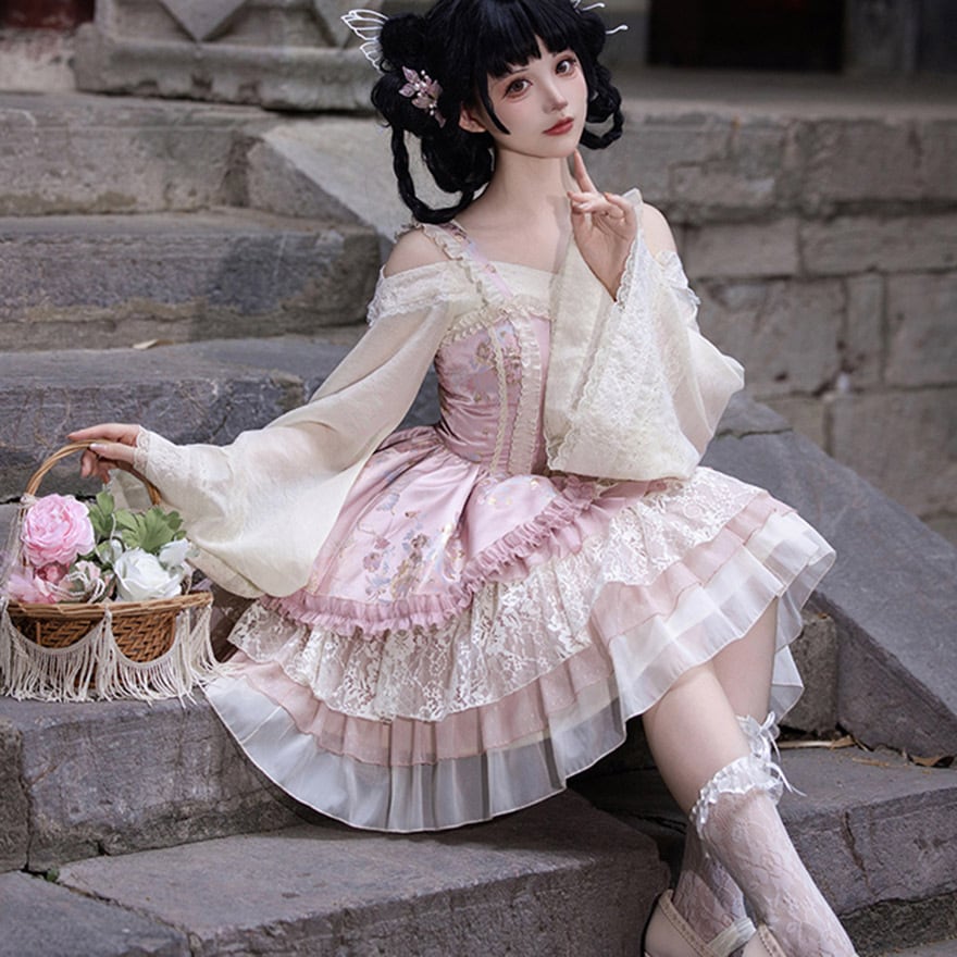 ゴスロリ通販 With U ファッション オフショルダー フレアスリーブ