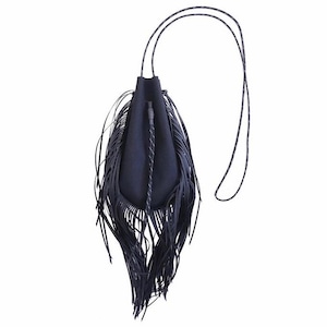 吉岡衣料店 drawstring w/fringe (サコッシュ)【BLACK】(バッグ)