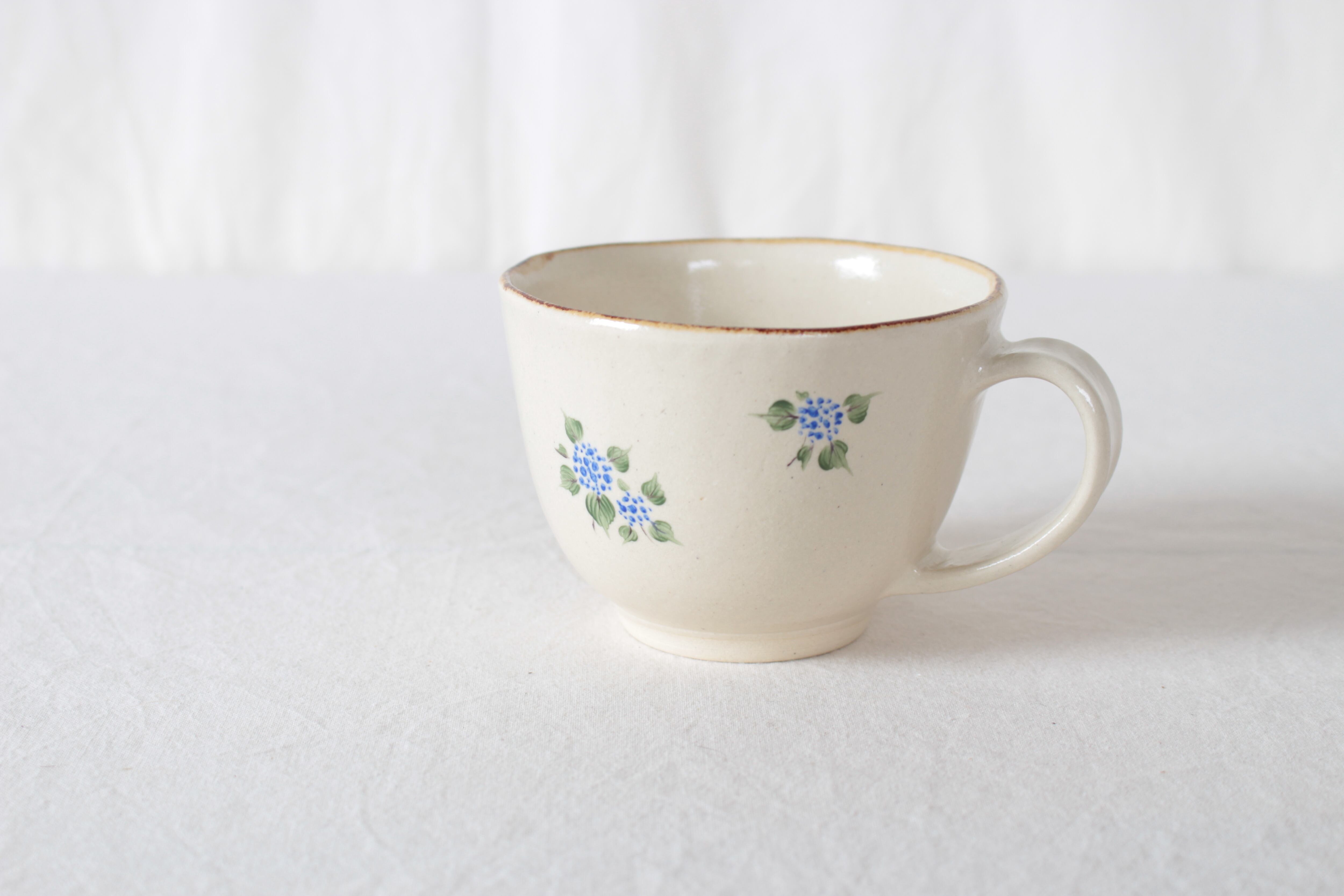 【工房kuromiya】色絵マグカップ アジサイ