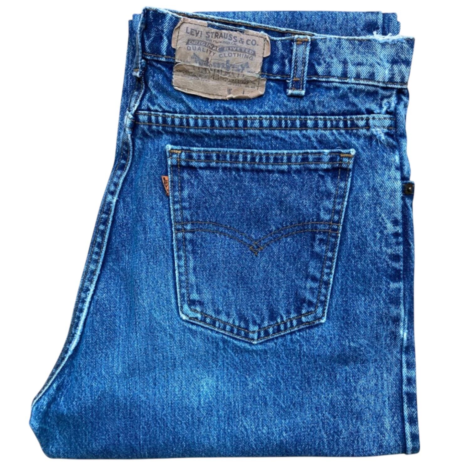 Levi’s 550 / Orange Tab / Relaxed Tapered / Made in USA / W32 L32 / 80s
