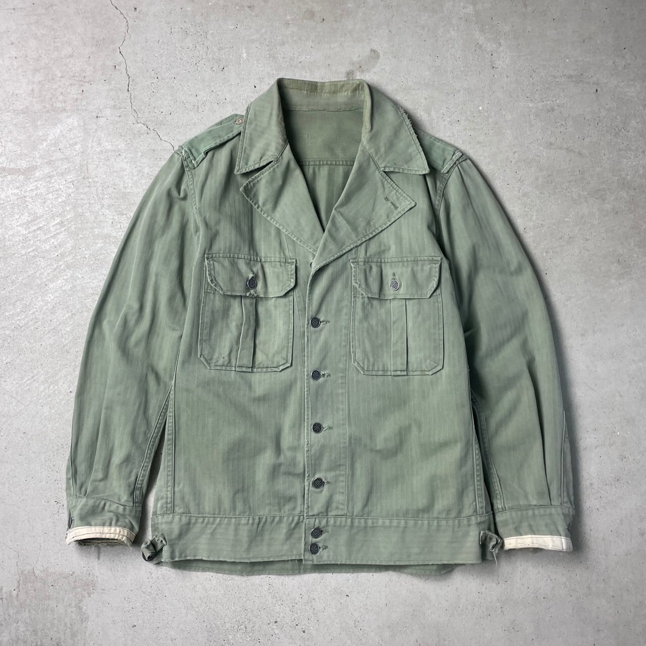40年代 U.S.ARMY 米軍実品 M-42 HBT ミリタリー ユーティリティー 