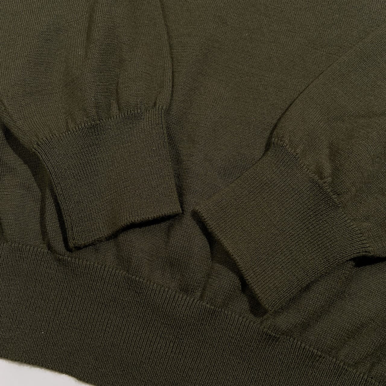 90s CHAPS RALPH LAUREN チャップス ラルフローレン モックネック ウールニットセーター サイズ L /オリーブ グリーン系 日登美