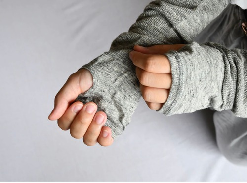 ニシグチ靴下　リネンアームカバーショート