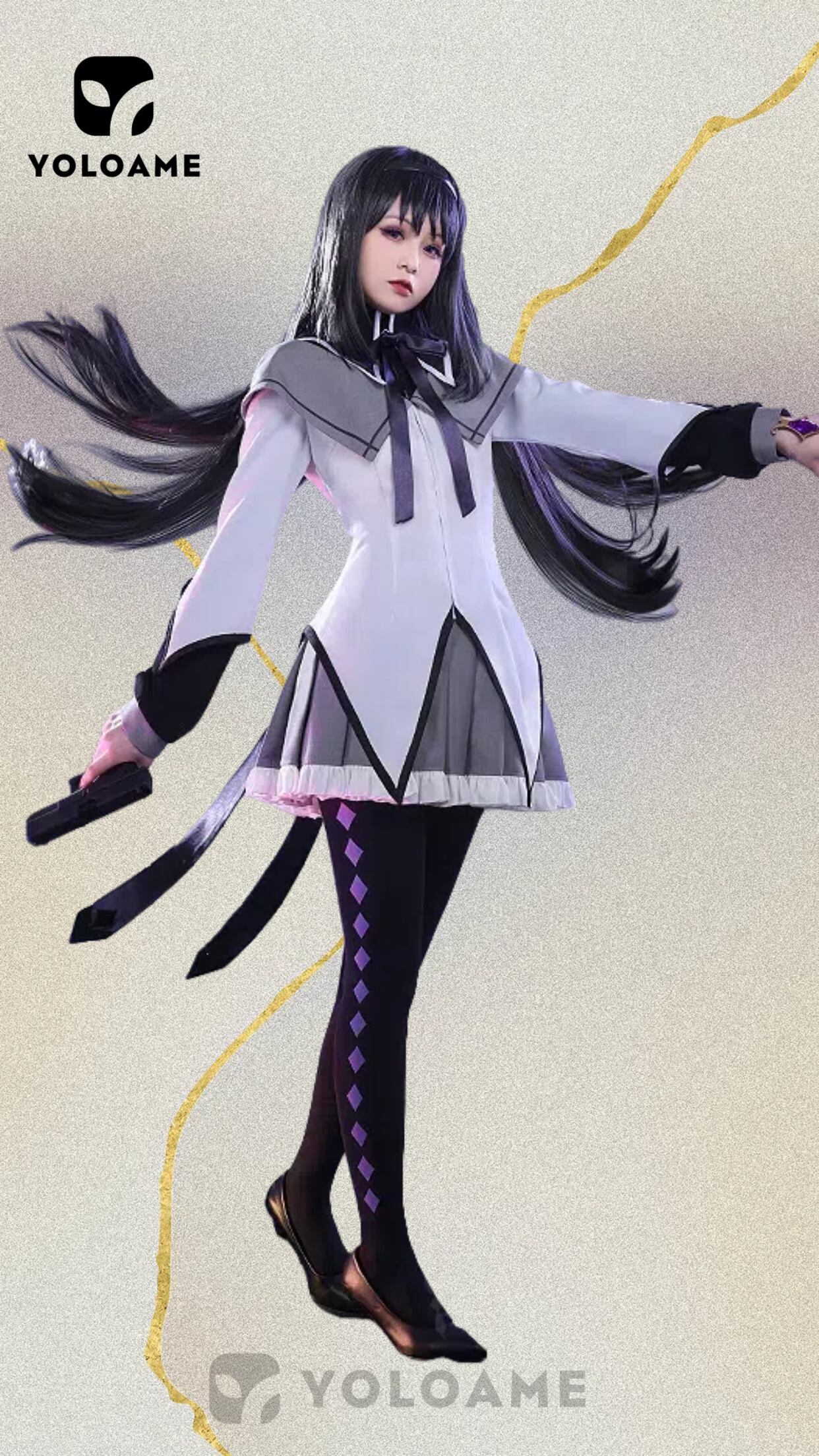 魔法少女まどか☆マギカ 巴マミ コスプレ衣装【三分妄想 1/3Delusion