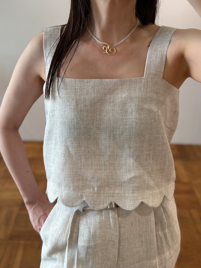 jonnlynx/JL226-SH1087 cottonlinen melange cami